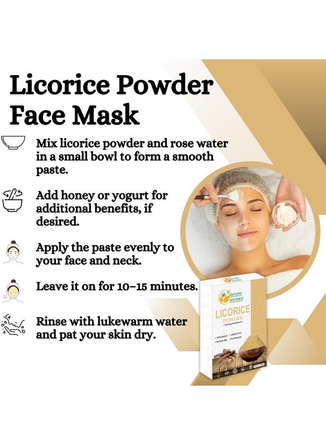 HERBS BOTANICA مسحوق جذر العرقسوس الطبيعي - مسحوق الموليثي (يستيمادو) (غليسيرهيزا غلابرا) للعناية بالبشرة، شاي الأعشاب، دعم الهضم والعافية - 2 أونصة - Image 4