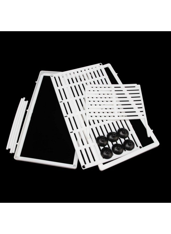 Senzeal Aquarium Fish Breeder Box Fish Fry Hatchery Incubator Net Nylon Isolation Mesh with 3pcs Pipette (Large) - Image 3