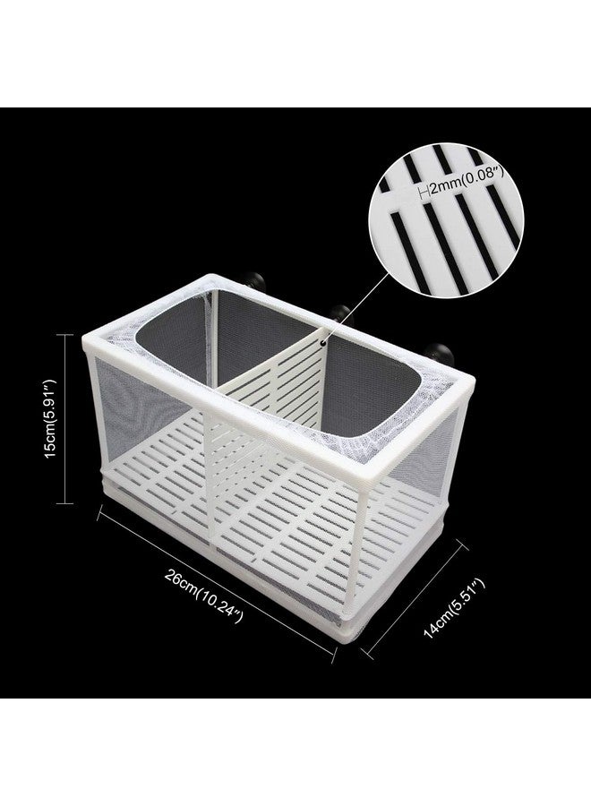 Senzeal Aquarium Fish Breeder Box Fish Fry Hatchery Incubator Net Nylon Isolation Mesh with 3pcs Pipette (Large) - Image 2
