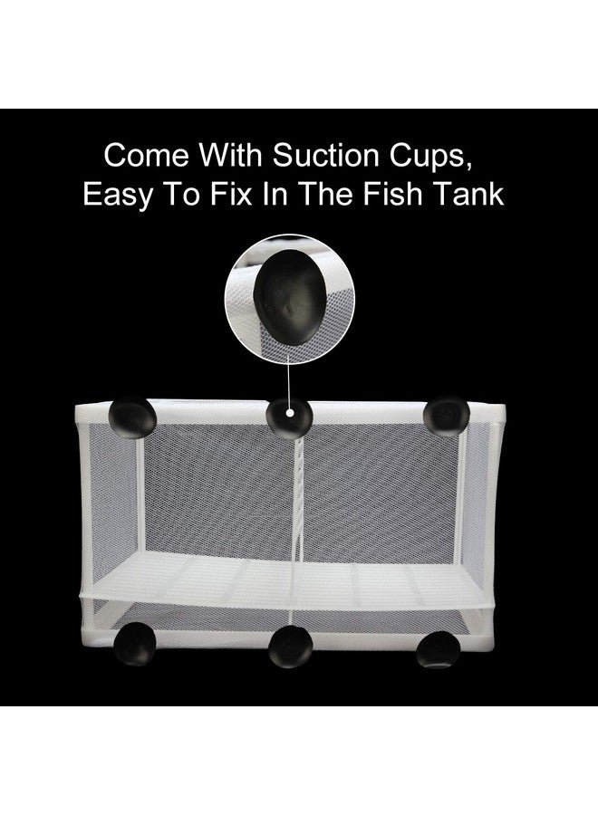Senzeal Aquarium Fish Breeder Box Fish Fry Hatchery Incubator Net Nylon Isolation Mesh with 3pcs Pipette (Large) - Image 4