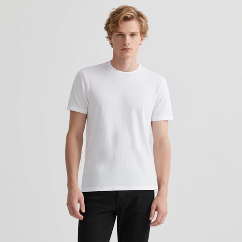 OKBA 5 pcs Sublimation Blank T-Shirts Round Collar Short Sleeves Adult White Polyester t Shirts(Medium) - Image 4
