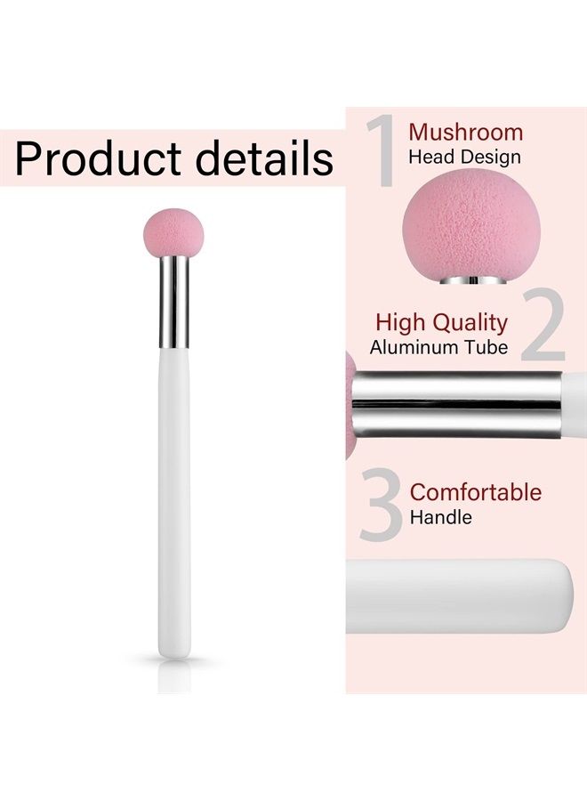 Sibba Foundation Brushes 4 PCS Makeup Setting Powder Blush Beauty Techniques Sponge Angled Stick Liquid Concealer Cream Nose Face Contour Make Up Loose Powder Puff Under Eyeline Set Pressed Blending - Image 3