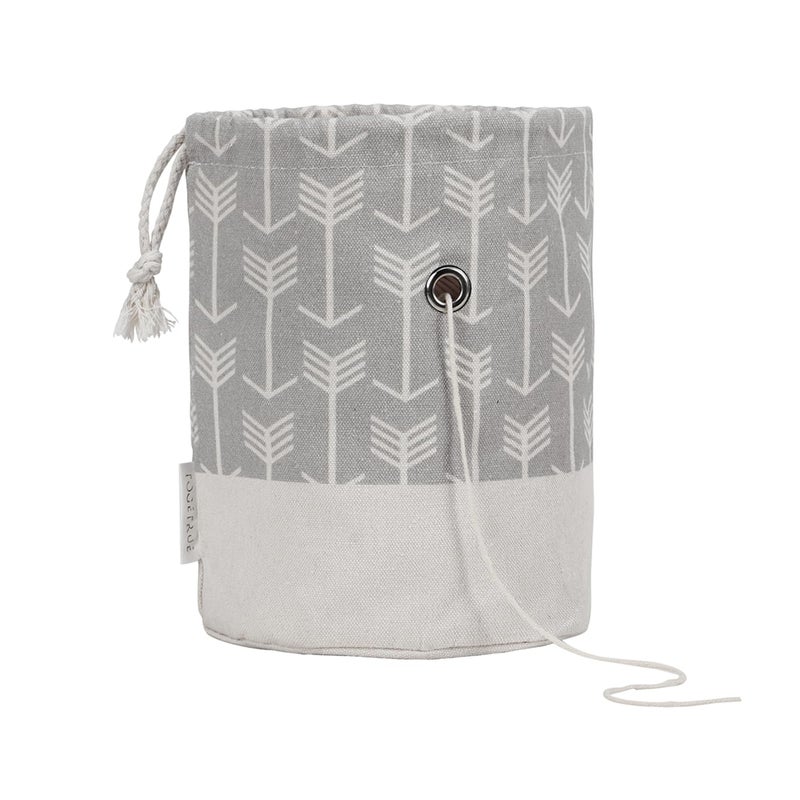 TOGETRUE Yarn Bag, Small Knitting Crochet Bag, Portable Yarn Storage Bags Organizer for Crocheting Project, Store Skein Ball, Short Knitting Needle (Grey) - Image 1