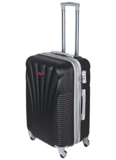 Albatros Fiber Travel Trolley Bag With Digital Lock, 24 Inches - Black  - Image 2
