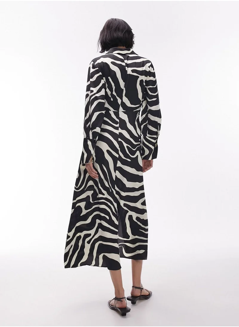 TOPSHOP Ruched Side Detail Dress