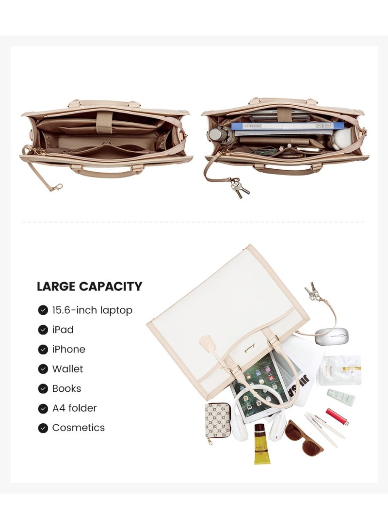 لوف فوك حقيبة LOVEVOOK النسائية للكمبيوتر المحمول مع حقيبة كلاتش - Image 3