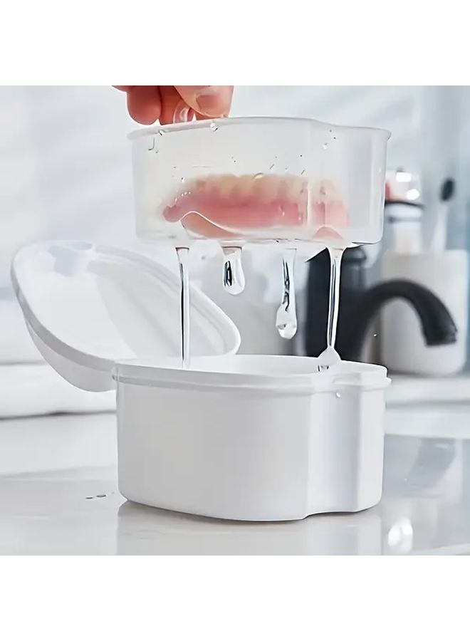 Pink Double Layer Hanging Mesh Toothbrush Holder With Sealed Case Travel Dental Care - Image 2