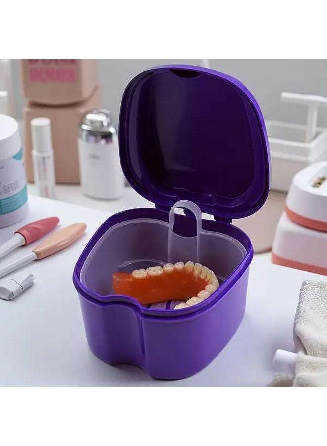 Pink Double Layer Hanging Mesh Toothbrush Holder With Sealed Case Travel Dental Care - Image 4