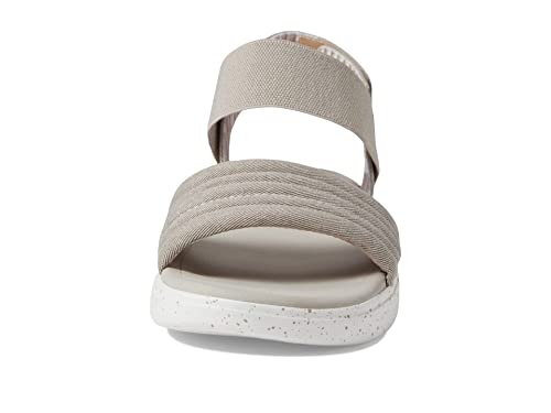 SKECHERS Summer Skipper - Optical Chill. Vegan washed canvas sandal with plush foam. - Image 2