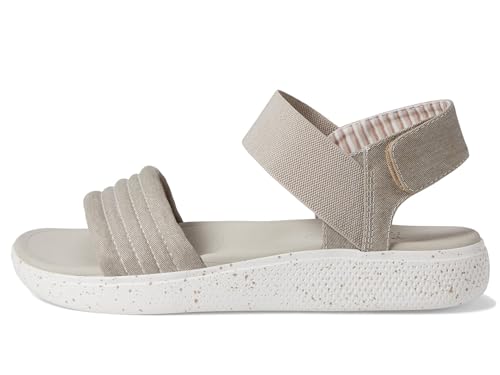 SKECHERS Summer Skipper - Optical Chill. Vegan washed canvas sandal with plush foam. - Image 4
