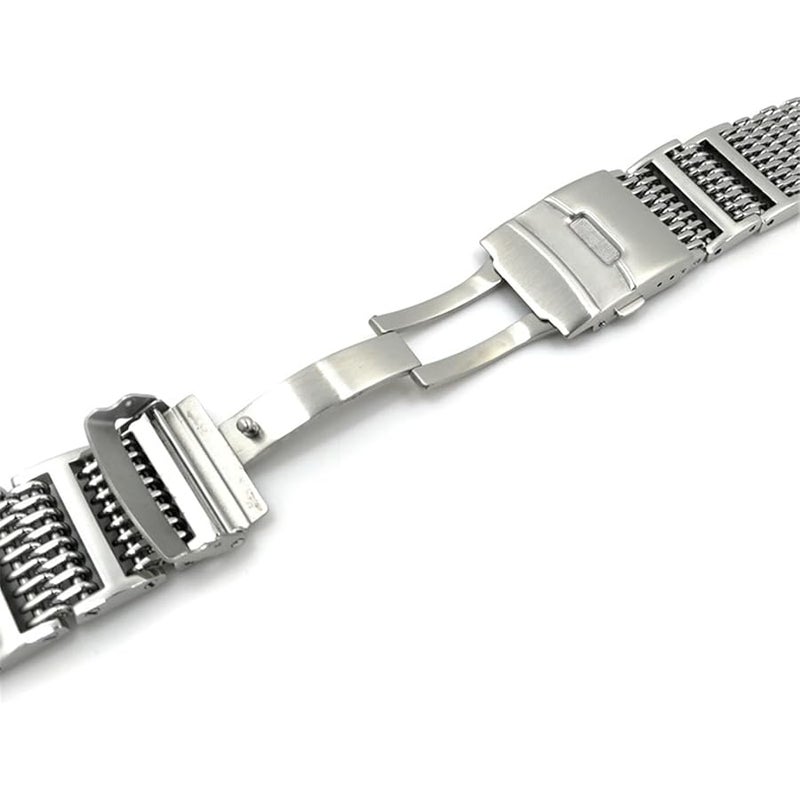 Stainless Steel Metal Watch Band Mesh Woven Wristband Quick Release Strap 20mm 22mm Men's Women's Universal Replacement Wristband Bracelet - Image 5