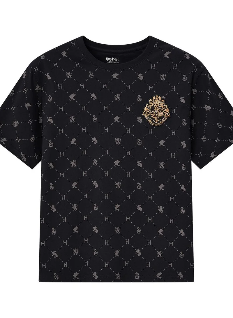 Men's Harry Potter Cotton Short Sleeve All-Over Print Tee - Limited Edition Collection