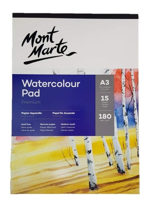 A3 Size Watercolour Pad With German Sheets 180gsm Thickness