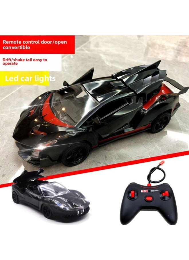 Generic Hot Sale Children's Toy Remote Control Car Rechargeable Electric High Speed Drift Racing Car Model Boy Car Toy Free Shipping-Color:30cm Ferrari/yellow/one-button Open Open Convertible-Proportion:Display Box/ordinary Battery Version/no Distribution  - Image 2