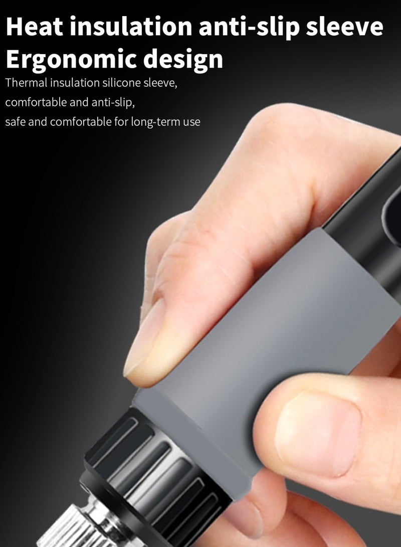 80W Professional LCD Digital Temperature Adjustable Electric Soldering Iron Tool Lead-free Mini Soldering Station  - Image 4