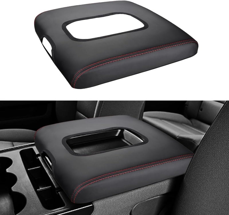 INTGET Leather Armrest Cover for Chevy Silverado & GMC Sierra - Image 1