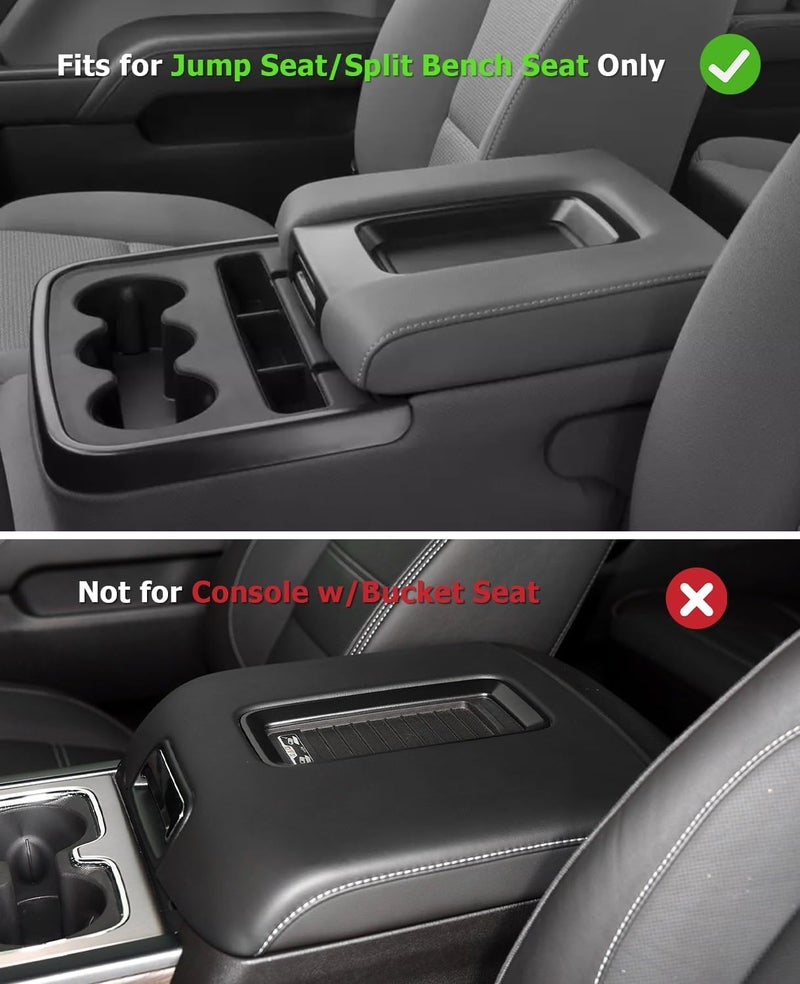 INTGET Leather Armrest Cover for Chevy Silverado & GMC Sierra - Image 2