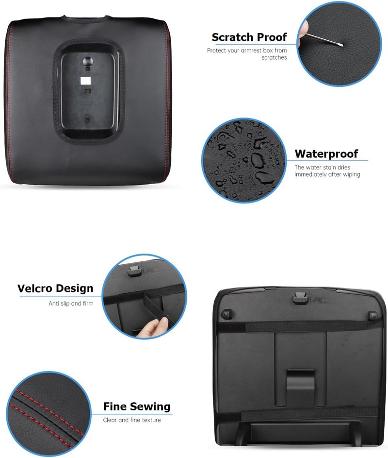 INTGET Leather Armrest Cover for Chevy Silverado & GMC Sierra - Image 5