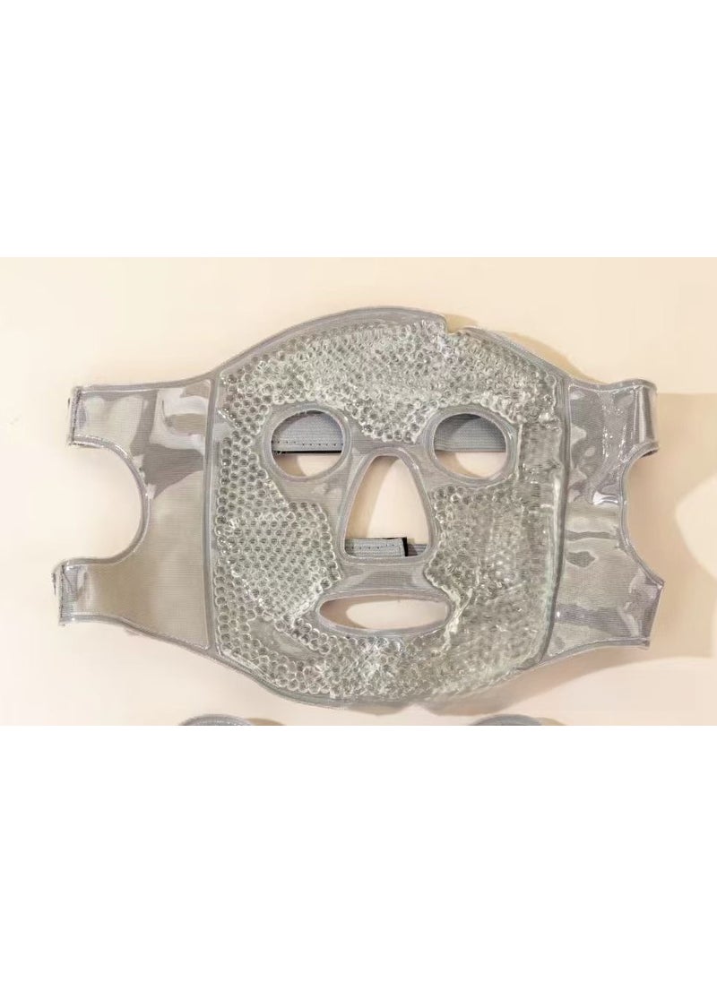 Generic Full Face Cooling Mask Cotton Ice Packice mask gray ice mask gray 