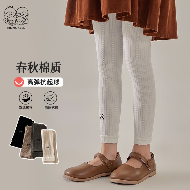 Children'S Pantyhose Thin Outer Wear Fleshy Girl'S Leggings Baby'S Western-Style Ankle-Length Pants Embroidered Butterfly Pants - Image 4