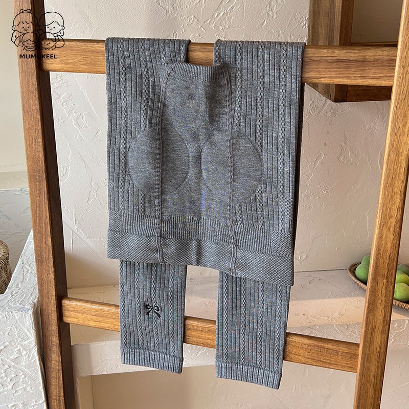 Children'S Pantyhose Thin Outer Wear Fleshy Girl'S Leggings Baby'S Western-Style Ankle-Length Pants Embroidered Butterfly Pants - Image 1