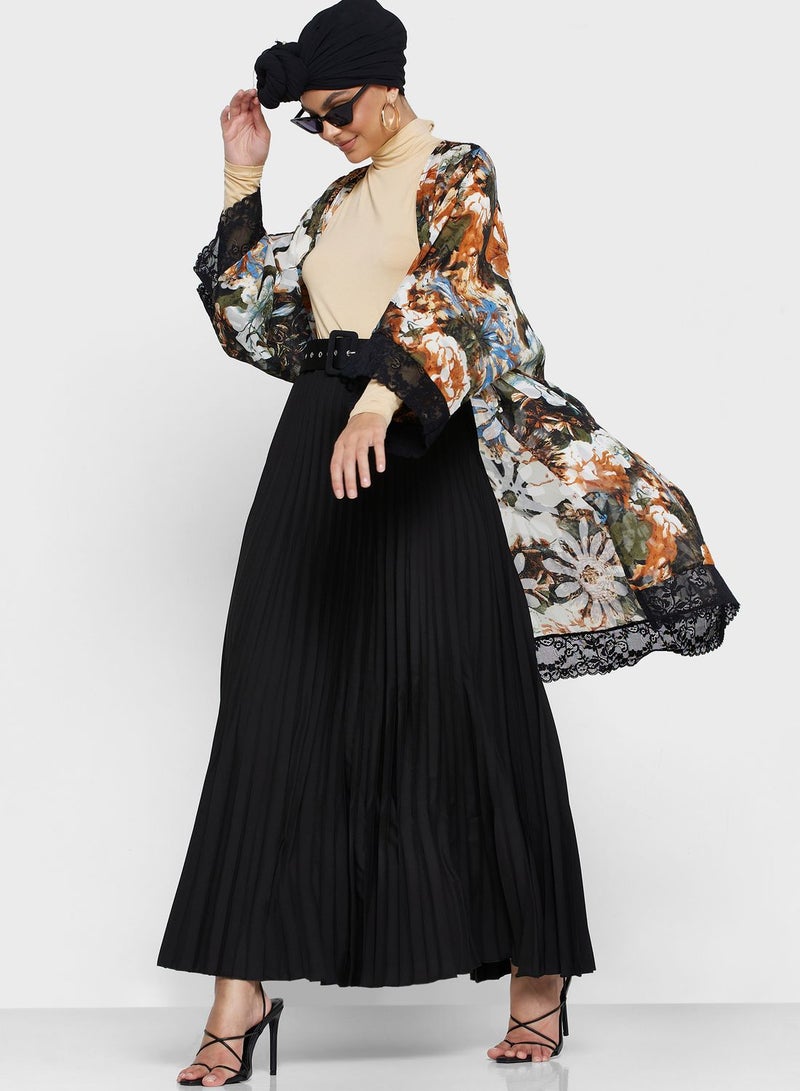 خزانة تنورة مزينة بكسرات  - Image 1