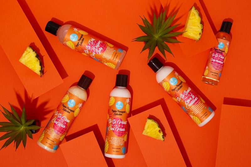 CURLS Poppin Pineapple So So Moist Vitamin C Curl Mask - For All Curl Types - Thickens Hair, Prevents Breakage, and Reduces Hair Loss - Conditions and Moisturizes - 8 Ounces - Image 4