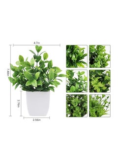 Generic 6 Pack Artificial Plants Small Fake Plants Outdoor Home Decor Farmhouse Bathroom Shelf Decor  - Image 2