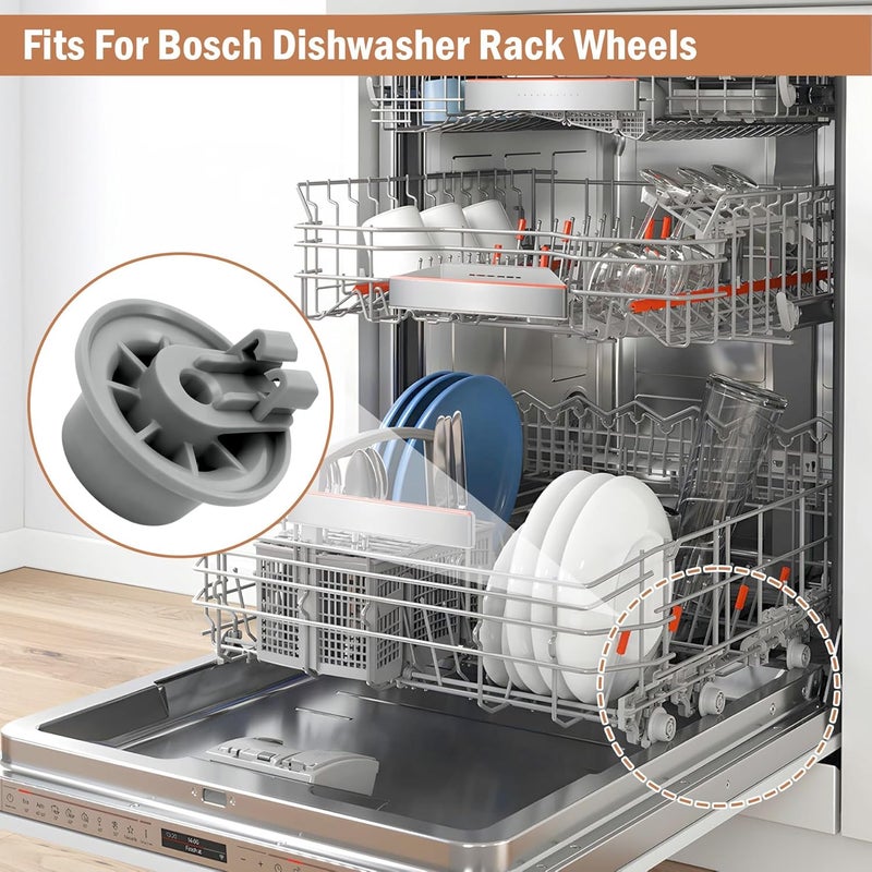 Cg 10016657 Fits for Bosch Dishwasher Extended Lower Rack Wheel Kit Replacement for Bosch Dishwasher Rack Wheels (4pack） - Image 4