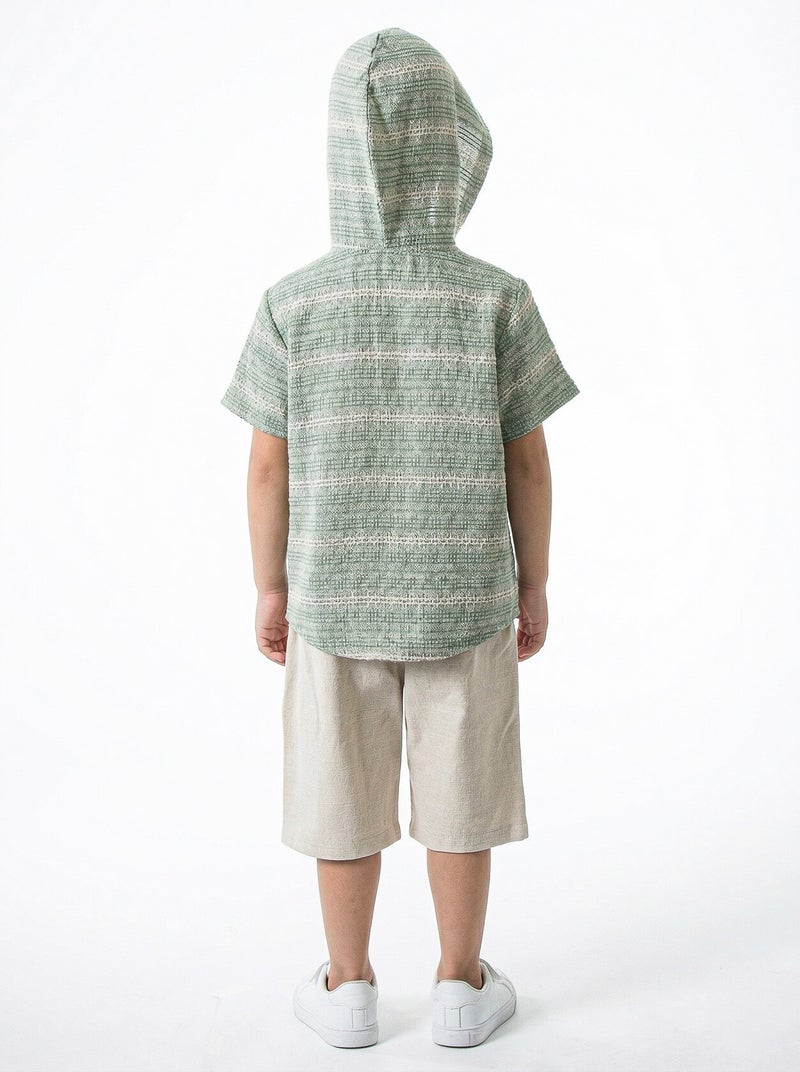 Hype Boys' two-piece summer set (T-shirt + shorts) for ages 4 to 8 years 6619 - Image 4