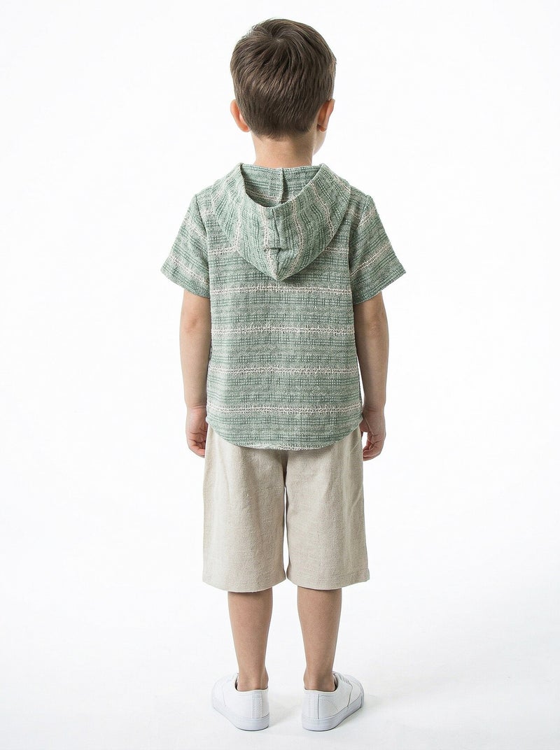 Hype Boys' two-piece summer set (T-shirt + shorts) for ages 4 to 8 years 6619 - Image 3