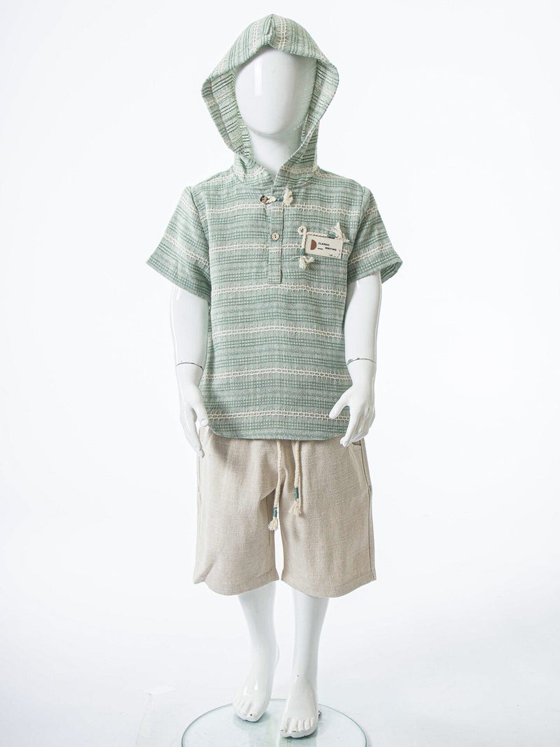 Hype Boys' two-piece summer set (T-shirt + shorts) for ages 4 to 8 years 6619 - Image 5