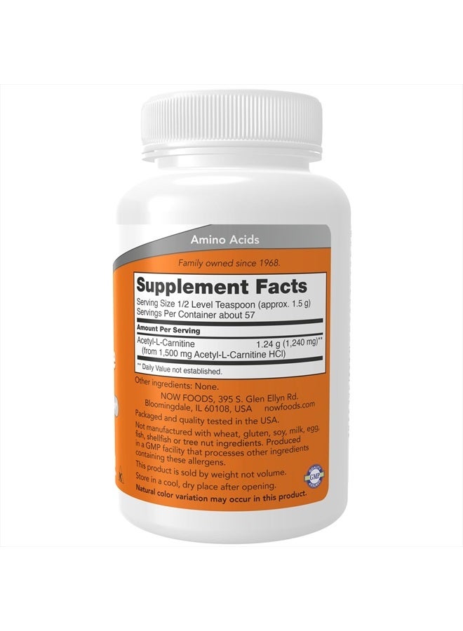 now Supplements, ALC (Acetyl-L-Carnitine) Powder, Brain and Nerve Cell Function*, 3-Ounce - Image 2