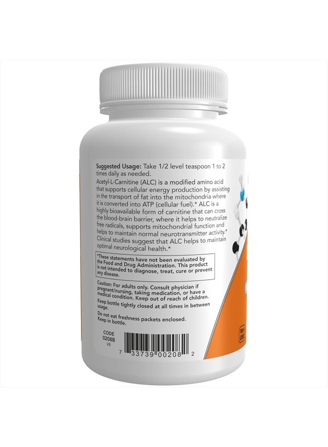 now Supplements, ALC (Acetyl-L-Carnitine) Powder, Brain and Nerve Cell Function*, 3-Ounce - Image 3