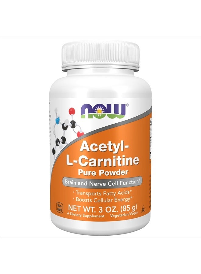 now Supplements, ALC (Acetyl-L-Carnitine) Powder, Brain and Nerve Cell Function*, 3-Ounce - Image 1