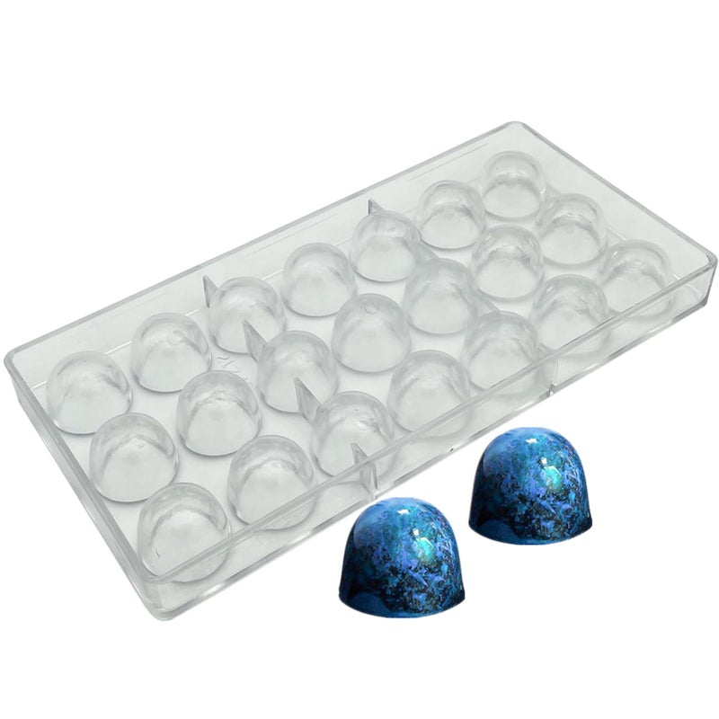 Goldbaking Bell Shape Chocolate Bonbon Mold Polycarbonate Truffle Mould Homemade Chocolates Covered Candy DIY Tool - Image 1