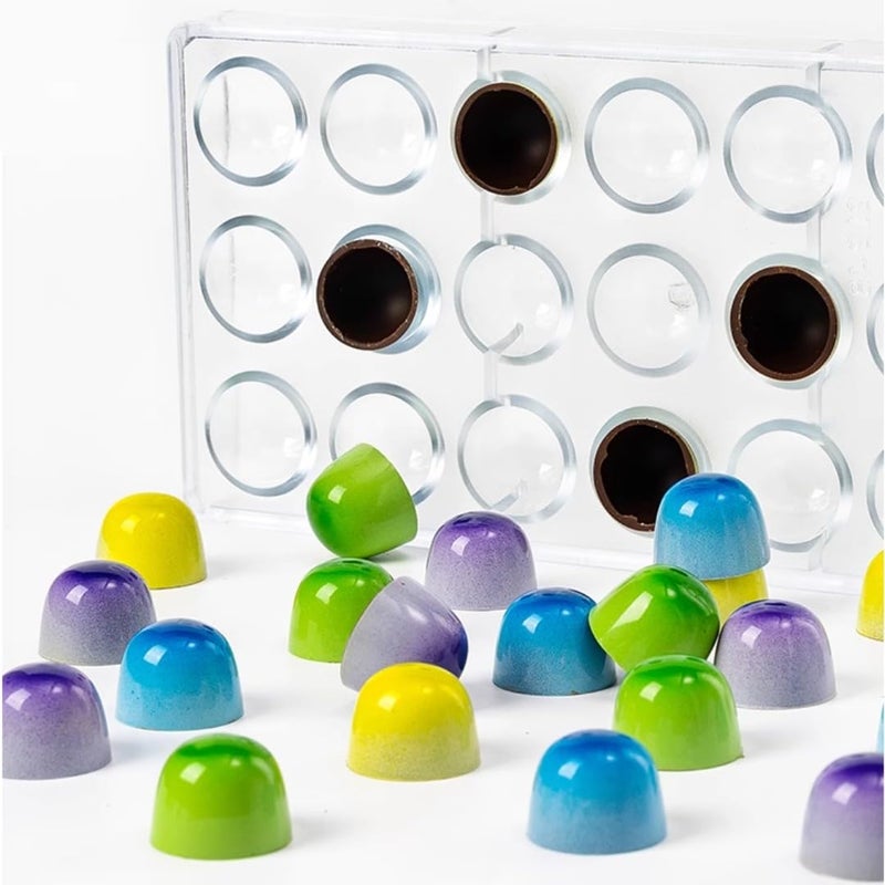 Goldbaking Bell Shape Chocolate Bonbon Mold Polycarbonate Truffle Mould Homemade Chocolates Covered Candy DIY Tool - Image 3