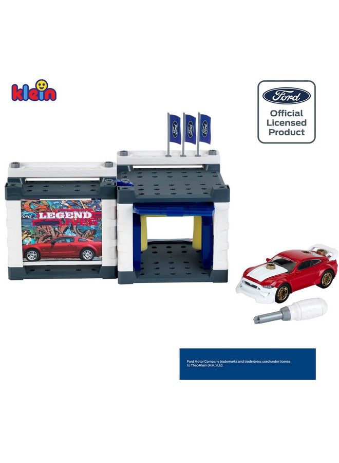 Theo Klein Service Station With 2019 Ford Mustang 3313 Multicolored - Image 5