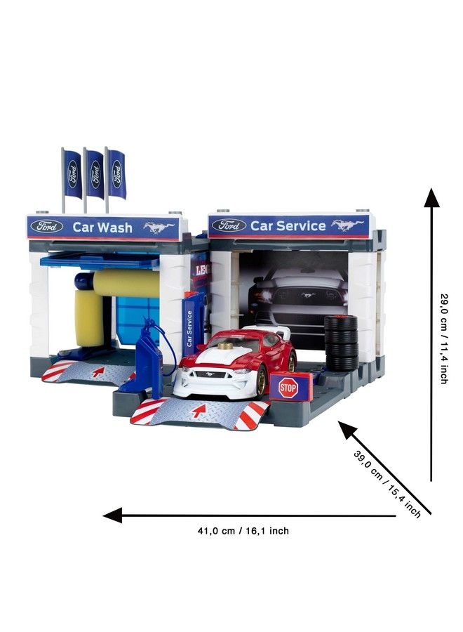 Theo Klein Service Station With 2019 Ford Mustang 3313 Multicolored - Image 4