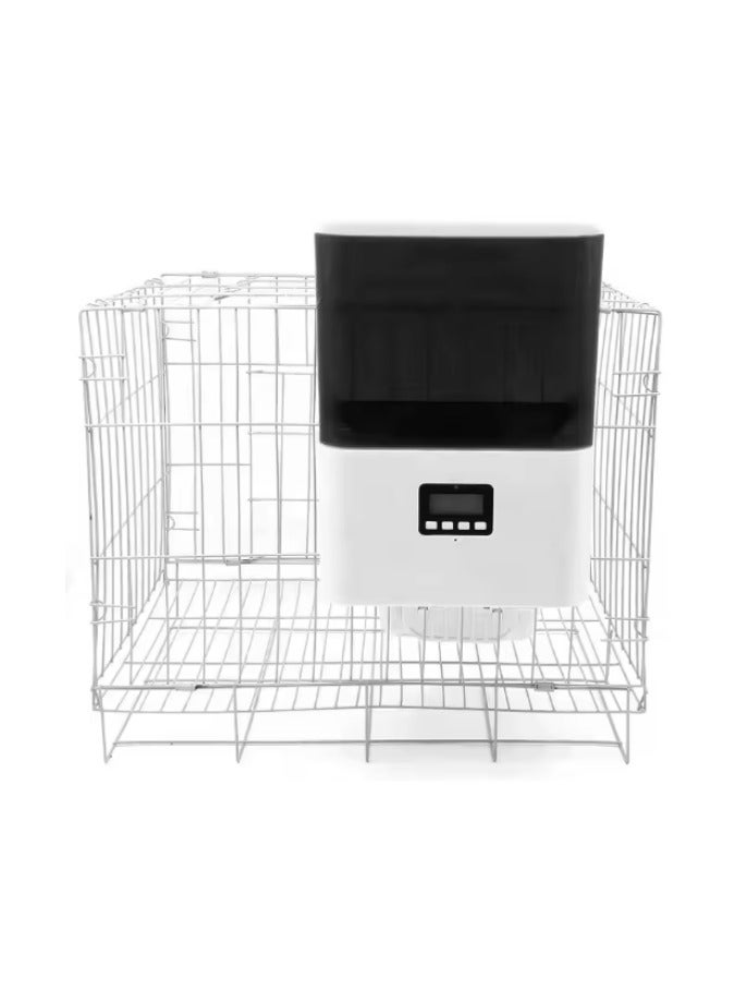 خزانة طعام آلية للحيوانات الأليفة معلقة بسعة 2.5 لتر مع تحكم مؤقت أو عبر تطبيق واي فاي للقطط الصغيرة والكلاب والأرانب والهامستر - Image 1