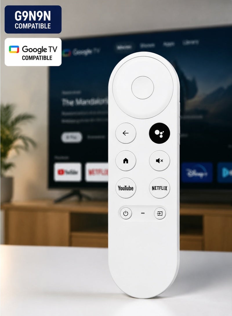 MZJU Replacement Voice Remote for Chromecast with Google TV G9N9N, Bluetooth Voice Control Remote Compatible with Google TV HD & 4K, Easy Pairing, Lost or Broken Remote Replacement, Batteries Not Included - Image 2