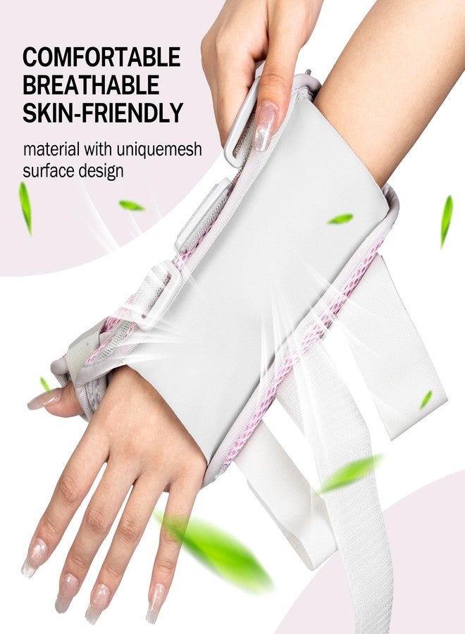 Medibot Wrist & Thumb Brace for Day & Night Support - Adjustable Spica Splint for Carpal Tunnel, De Quervain's, Tendonitis Pain Relief and Arthritis, R/M Size Pink for Men & Women - Image 3