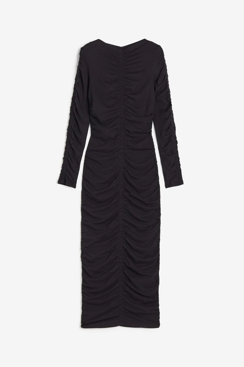 اتش اند ام فستان بوديكون مزين بطيات