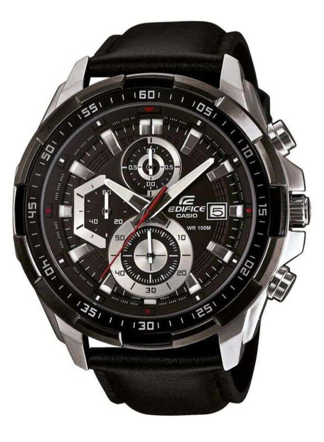 CASIO Casio Men's Palazzo Imperial imported waterproof leather chronograph -EFR-539L-1AVUEF - Image 1