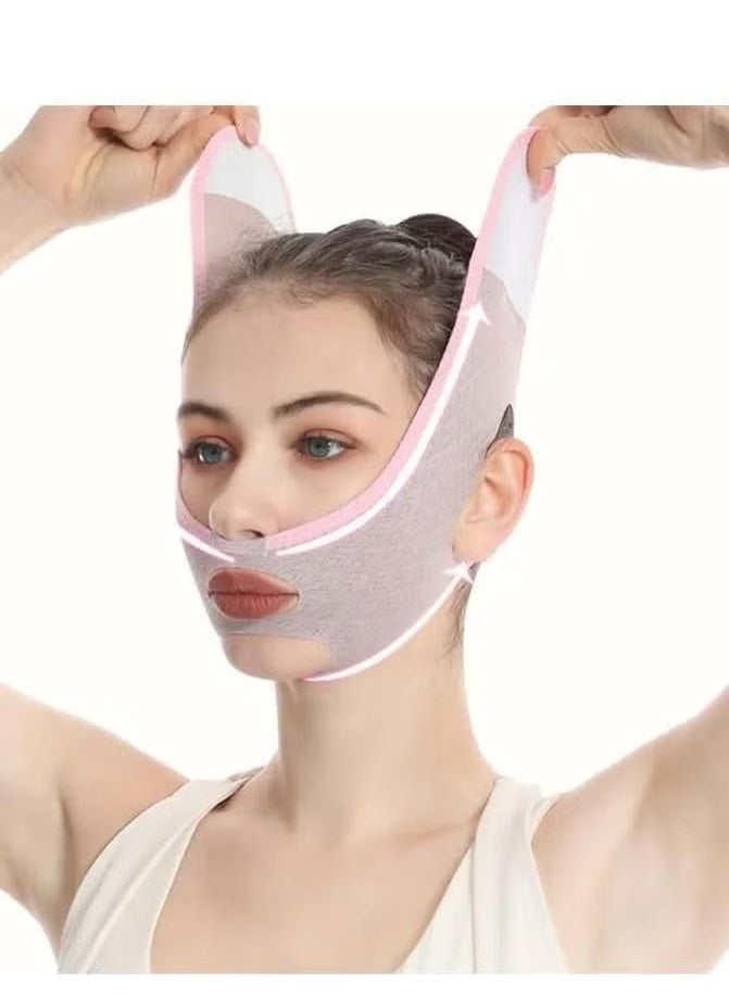XiuWoo Facial Slimming Strap Face Lifting Belt Pain-Free Anti Wrinkle Band Double Chin Reducer Bandage Breathable Ultra-Thin Soft Remover V Mask Partner  - Image 4