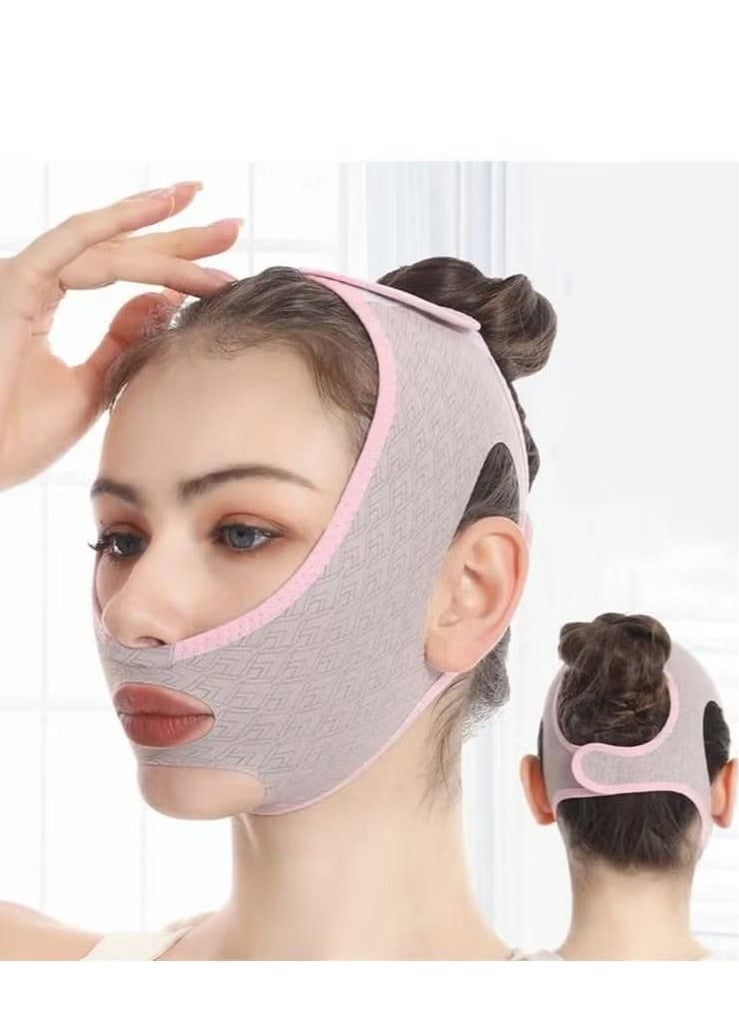 XiuWoo Facial Slimming Strap Face Lifting Belt Pain-Free Anti Wrinkle Band Double Chin Reducer Bandage Breathable Ultra-Thin Soft Remover V Mask Partner  - Image 2
