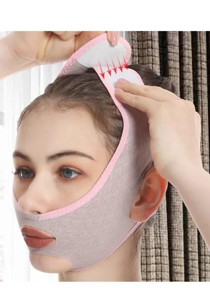 XiuWoo Facial Slimming Strap Face Lifting Belt Pain-Free Anti Wrinkle Band Double Chin Reducer Bandage Breathable Ultra-Thin Soft Remover V Mask Partner  - Image 3