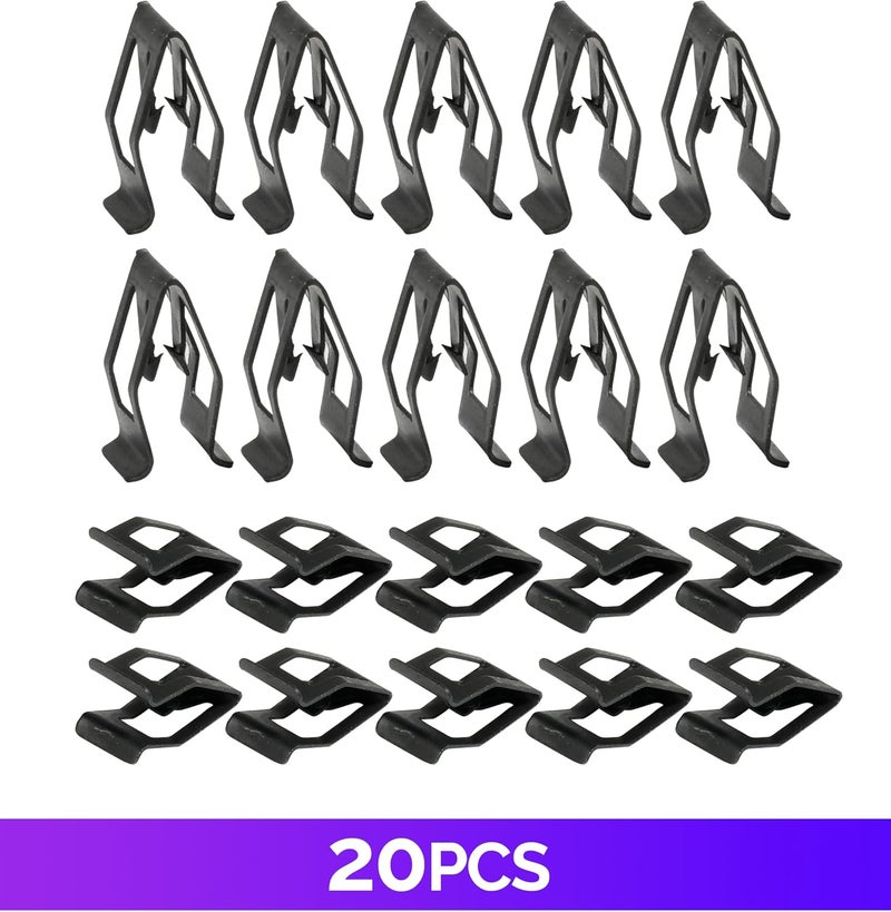 RACOONA 20PCS Car Dashboard Console Trim Metal Retainer Clips - Image 5