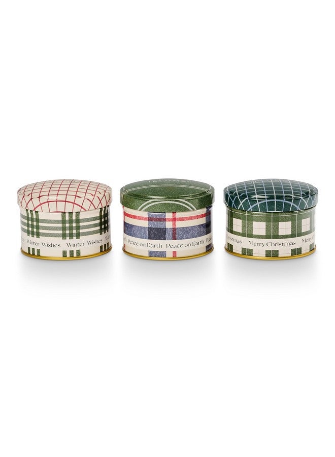 ILLUME Noble Holiday Tin Trio Gift Set, Balsam & Cedar - Image 3