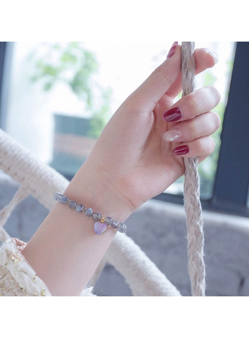 400 Pcs Acrylic Heart Shape Beads for Jewelry Making, Colorful Loose Beads for DIY Craft Bracelet Necklace Earring Keychain Mini Colorful Heart Beads (8 Colors) - Image 3